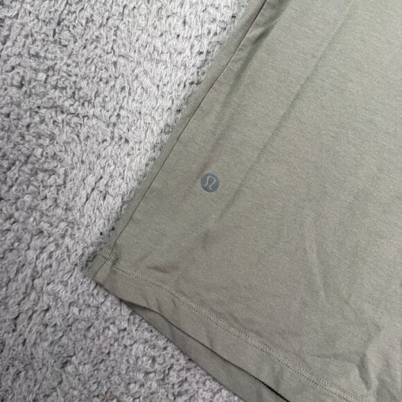 Lululemon Zeroed In Shirt Mens L Green Sage Performance Stretch Gym Short Sleeve - Picture 6 of 7